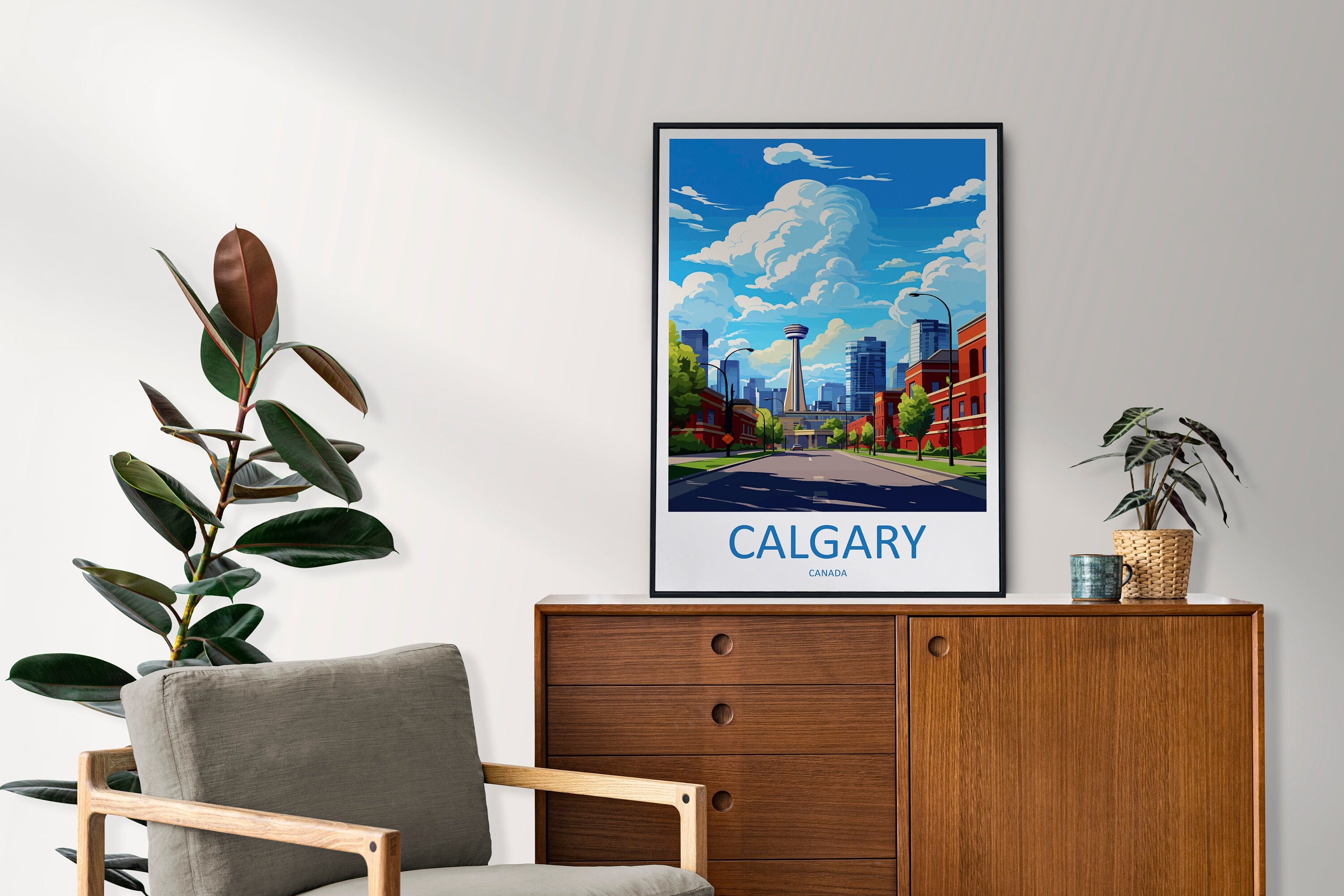 Calgary Travel Print