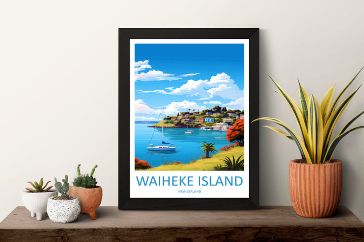 Waiheke Island Travel Print Wall Art Waiheke Island Wall Hanging Home Décor Waiheke Island Gift Art Lovers New Zealand Art Lover Gift Print