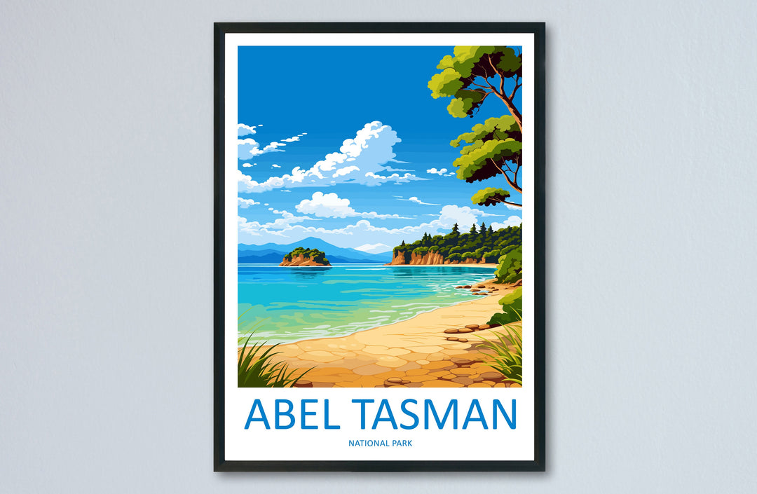 Abel Tasman National Park Travel Print Wall Art Abel Tasman Wall Hanging Home Décor Abel Tasman Gift Art Lovers New Zealand Art Lover Gift