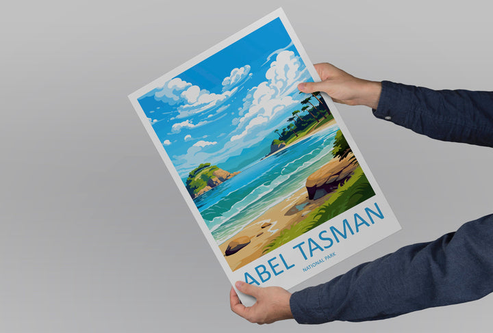 Abel Tasman National Park Travel Print Wall Art Abel Tasman Wall Hanging Home Décor Abel Tasman Gift Art Lovers New Zealand Art Lover Gift