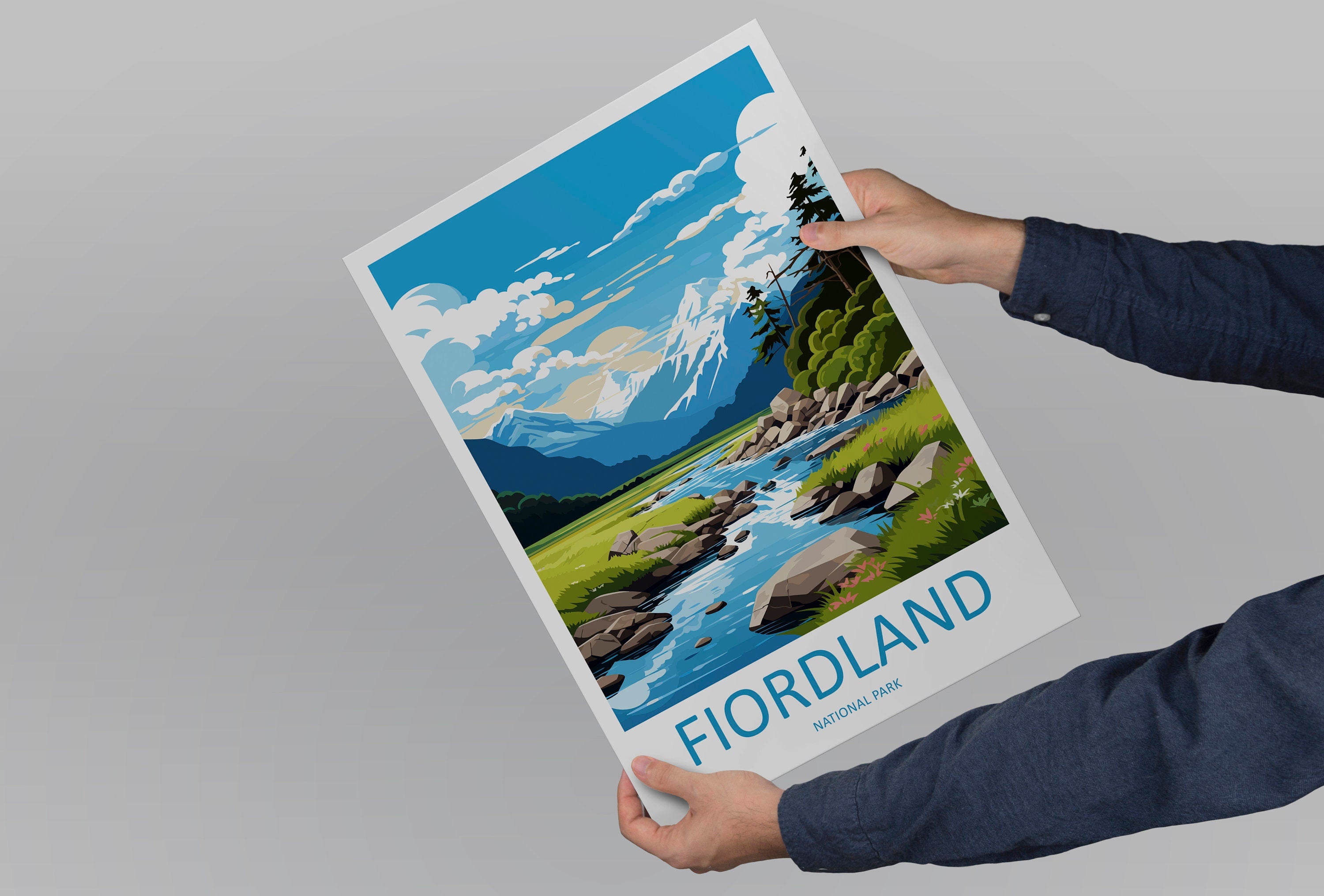 Fiordland National Park Travel Print