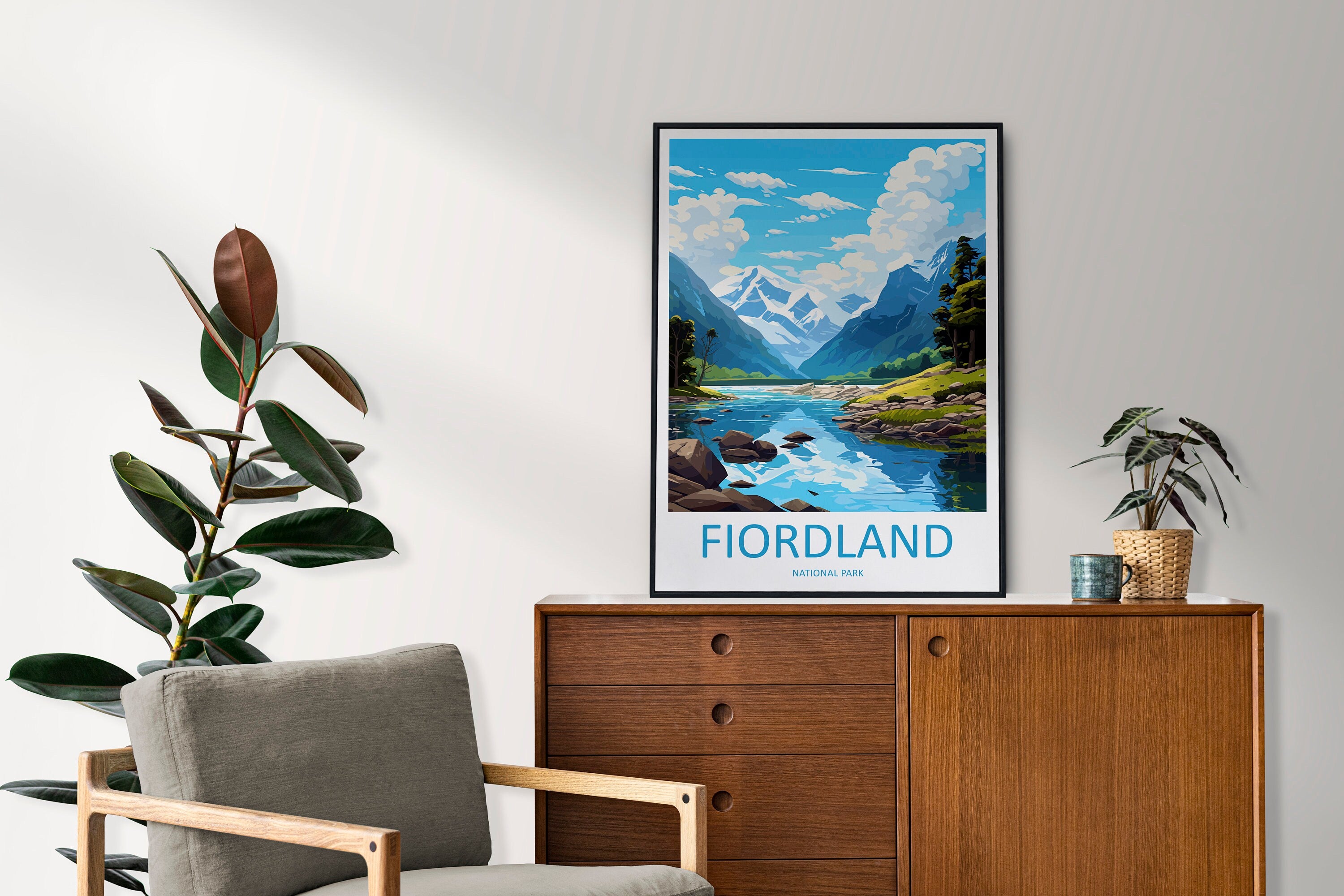 Fiordland National Park Travel Print