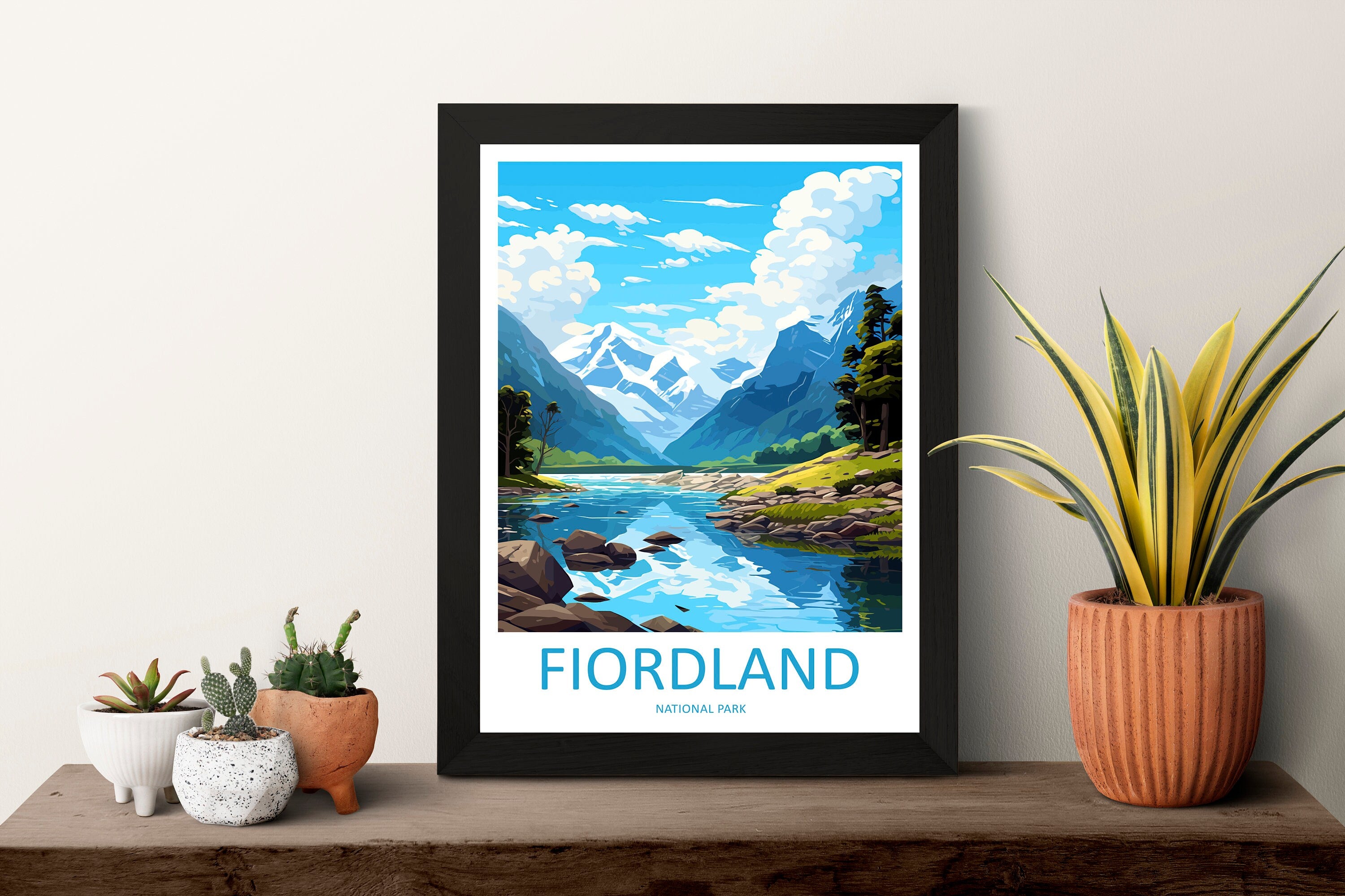 Fiordland National Park Travel Print