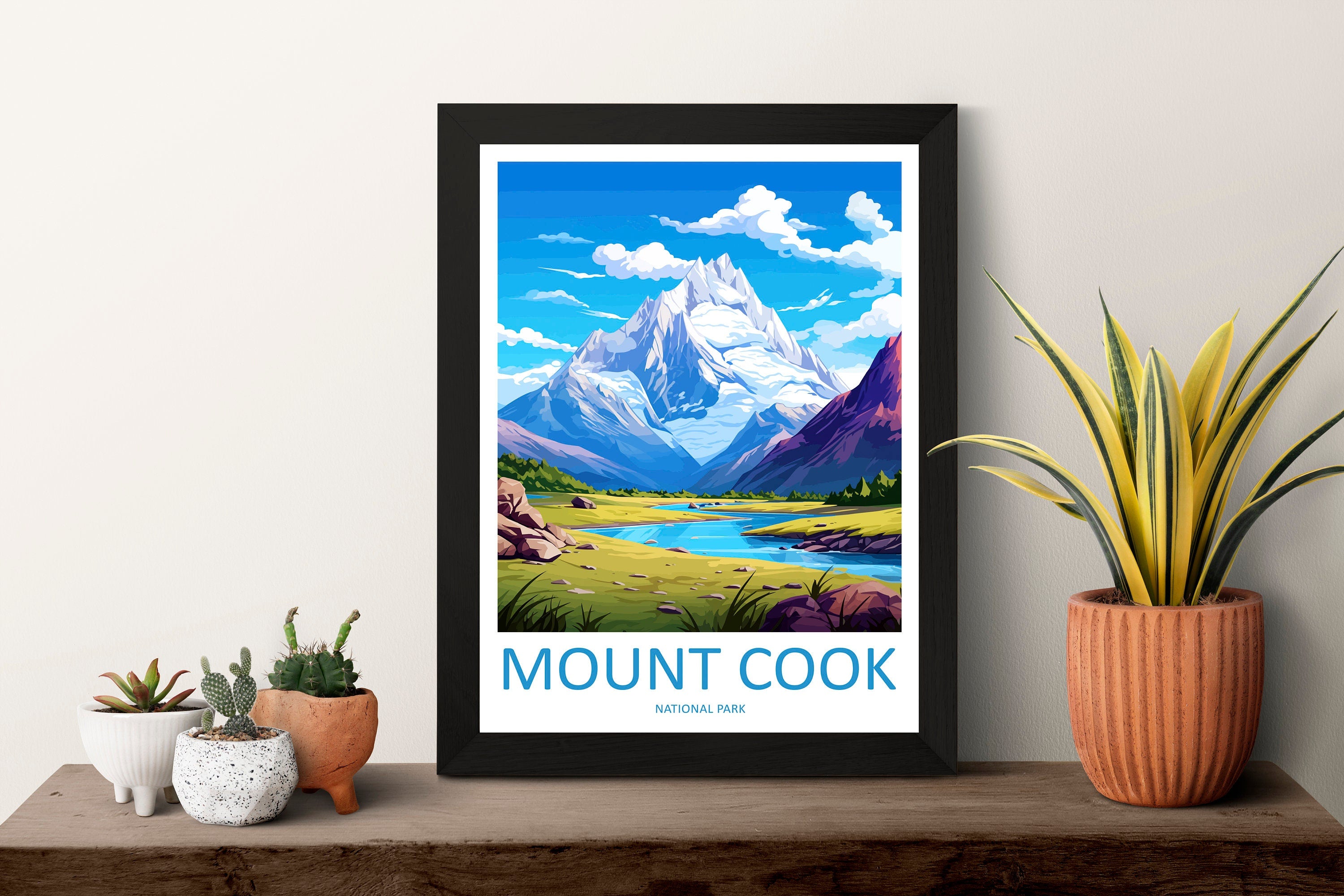 Mount Cook National Park Travel Print