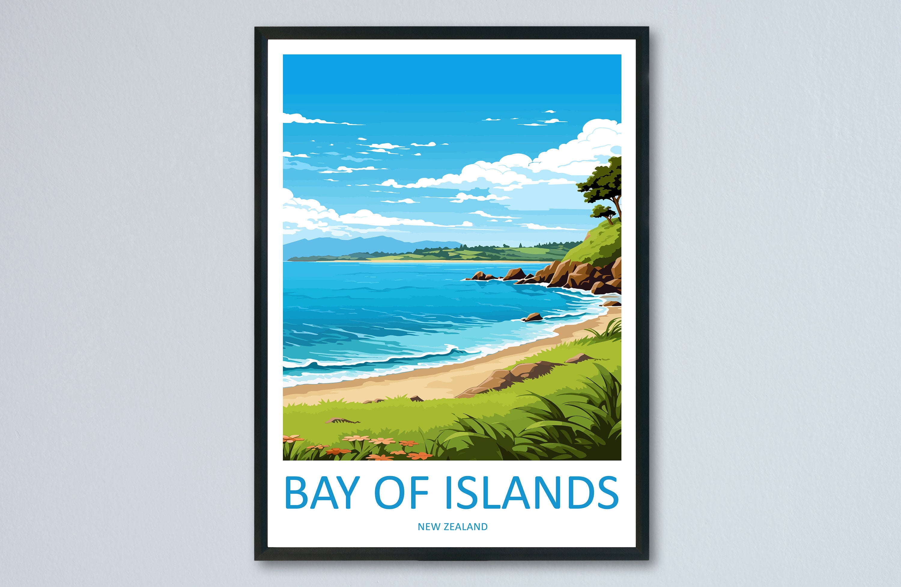 Bay Of Islands Travel Print