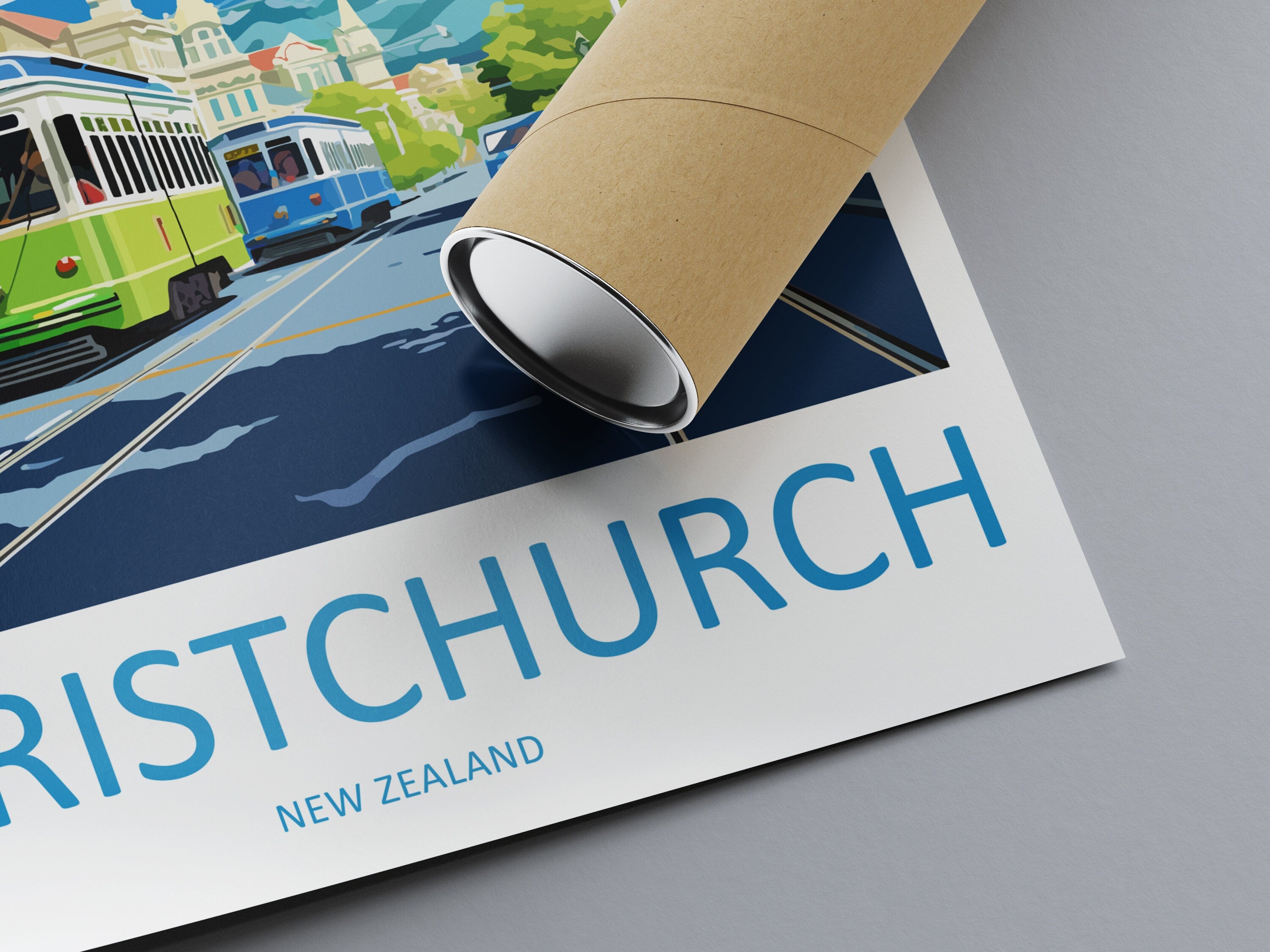 Christchurch Travel Print