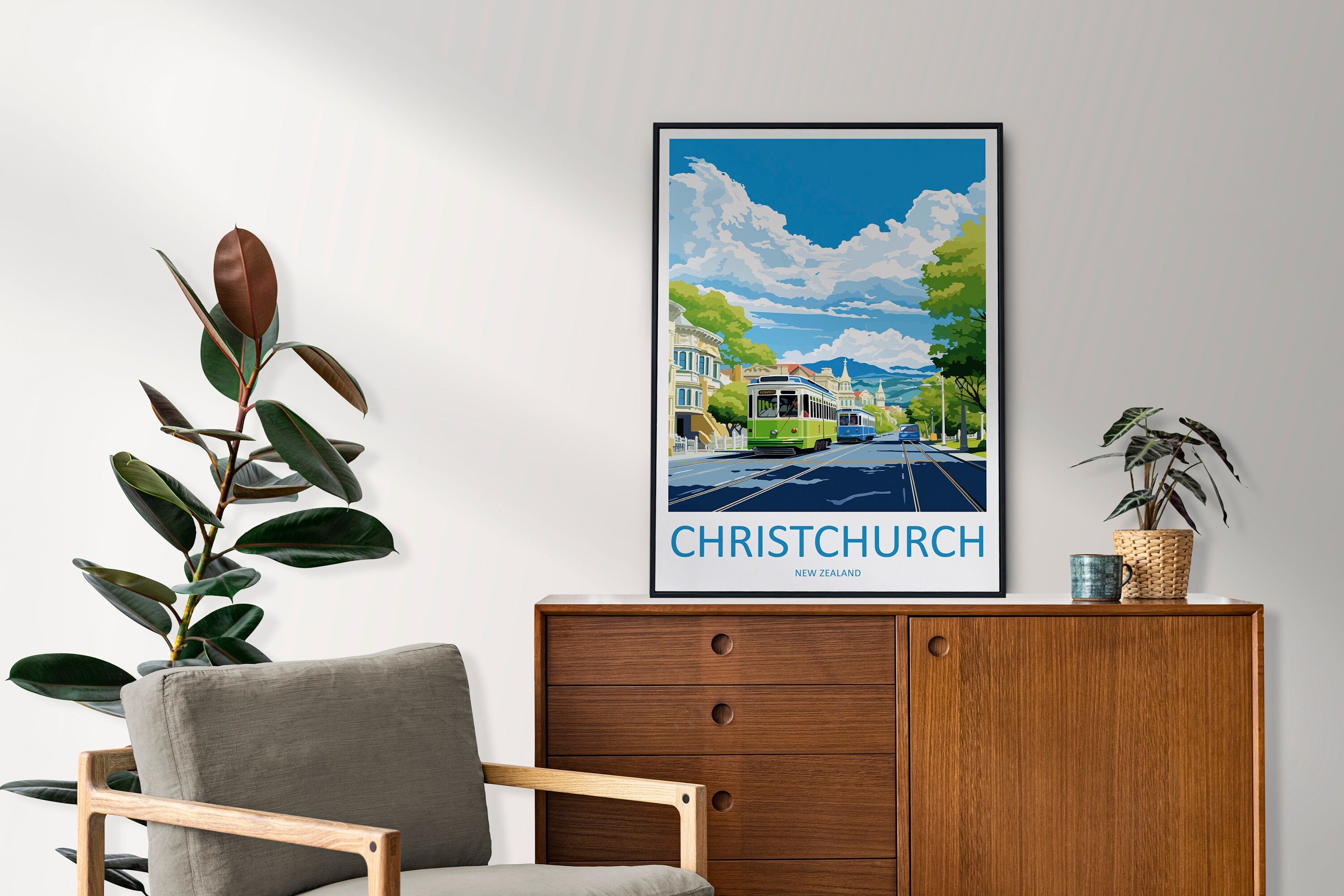 Christchurch Travel Print