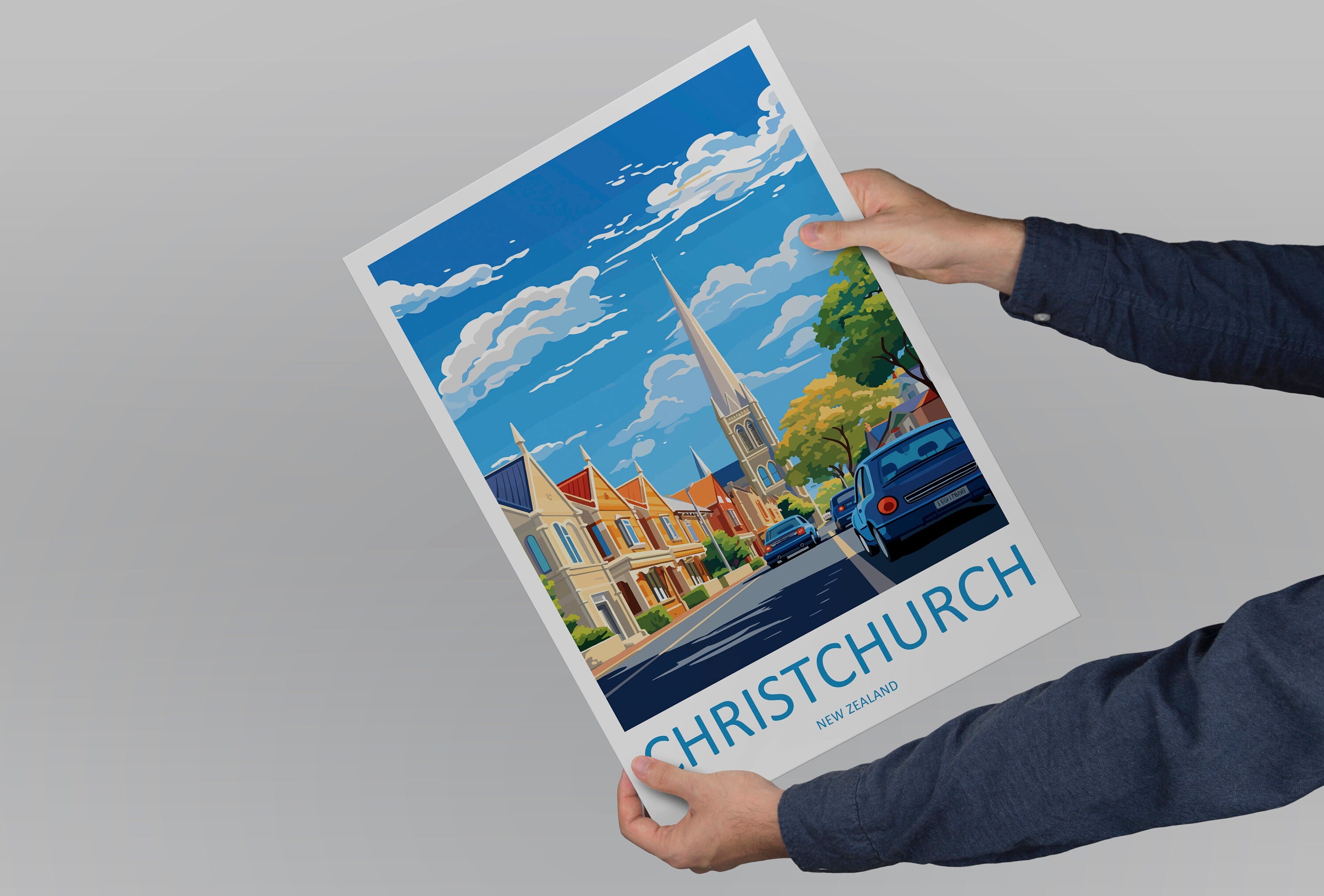 Christchurch Travel Print