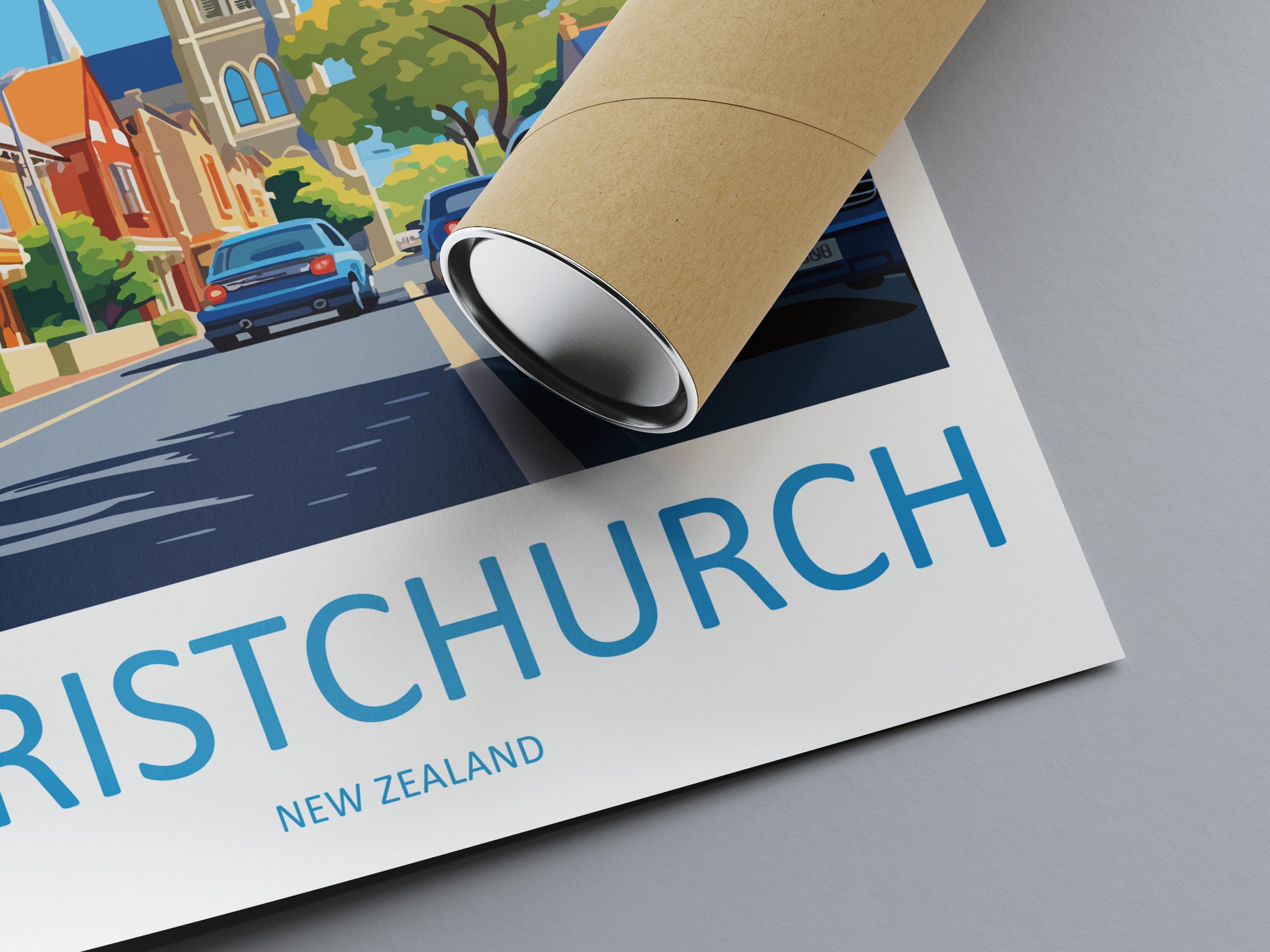 Christchurch Travel Print