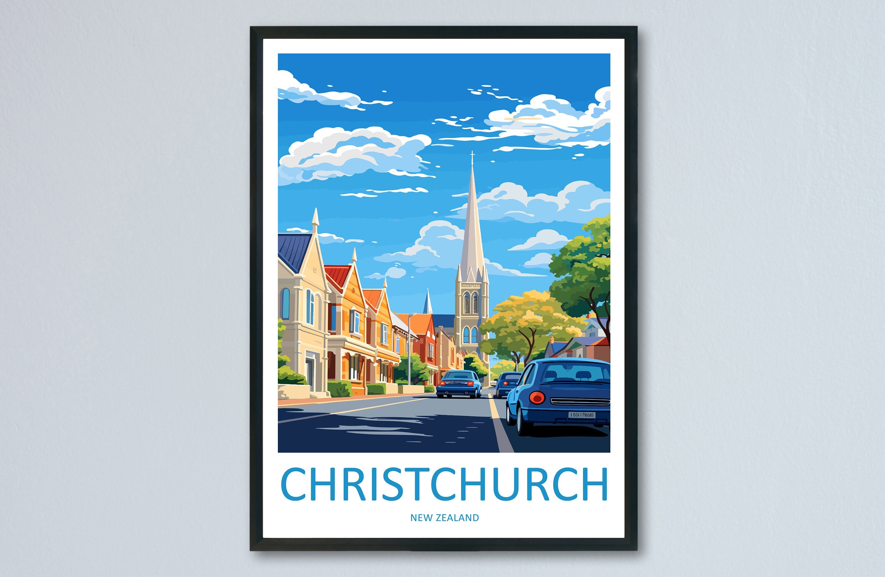 Christchurch Travel Print