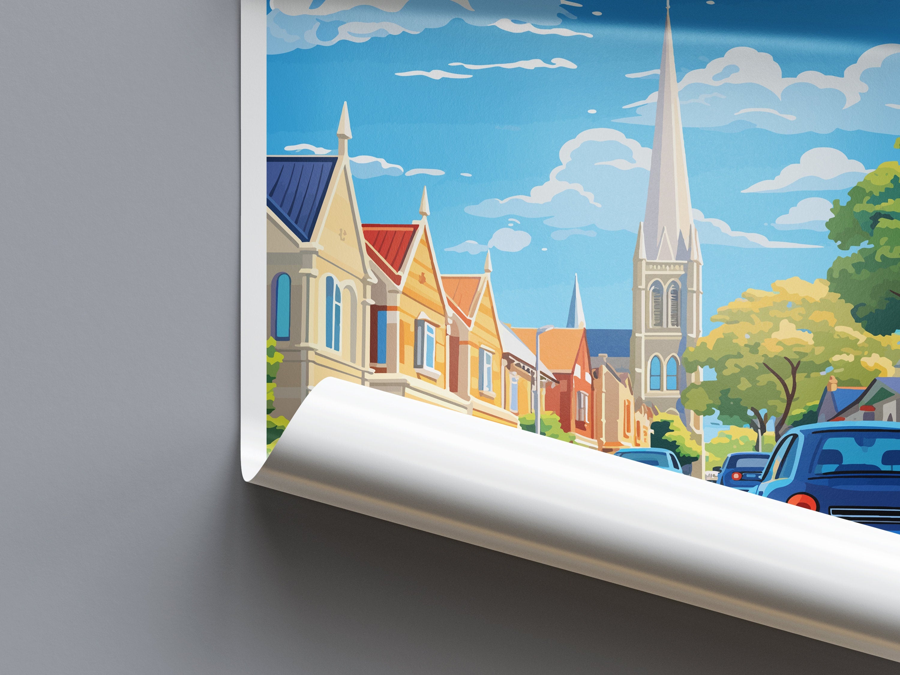 Christchurch Travel Print