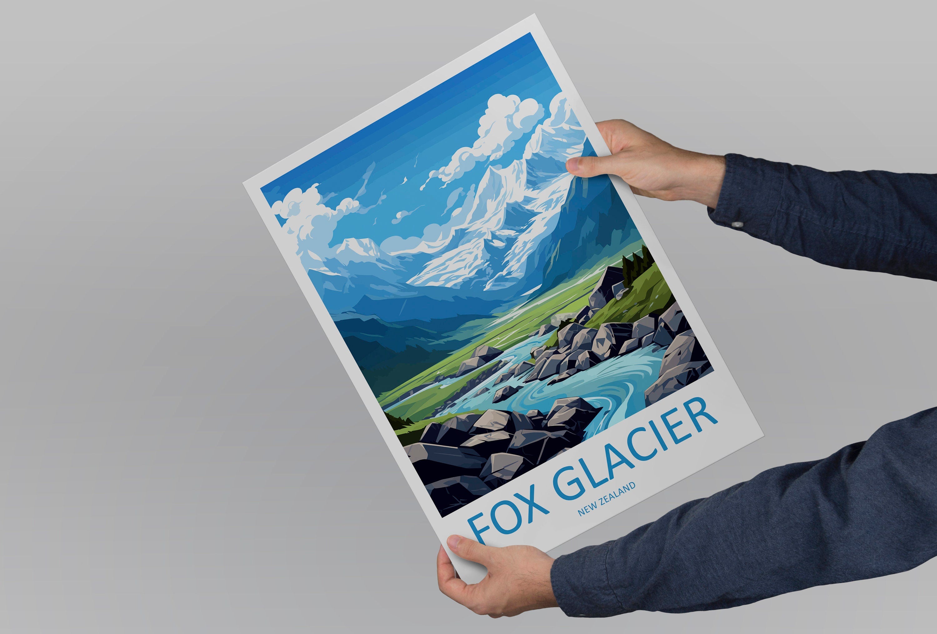 Fox Glacier Travel Print