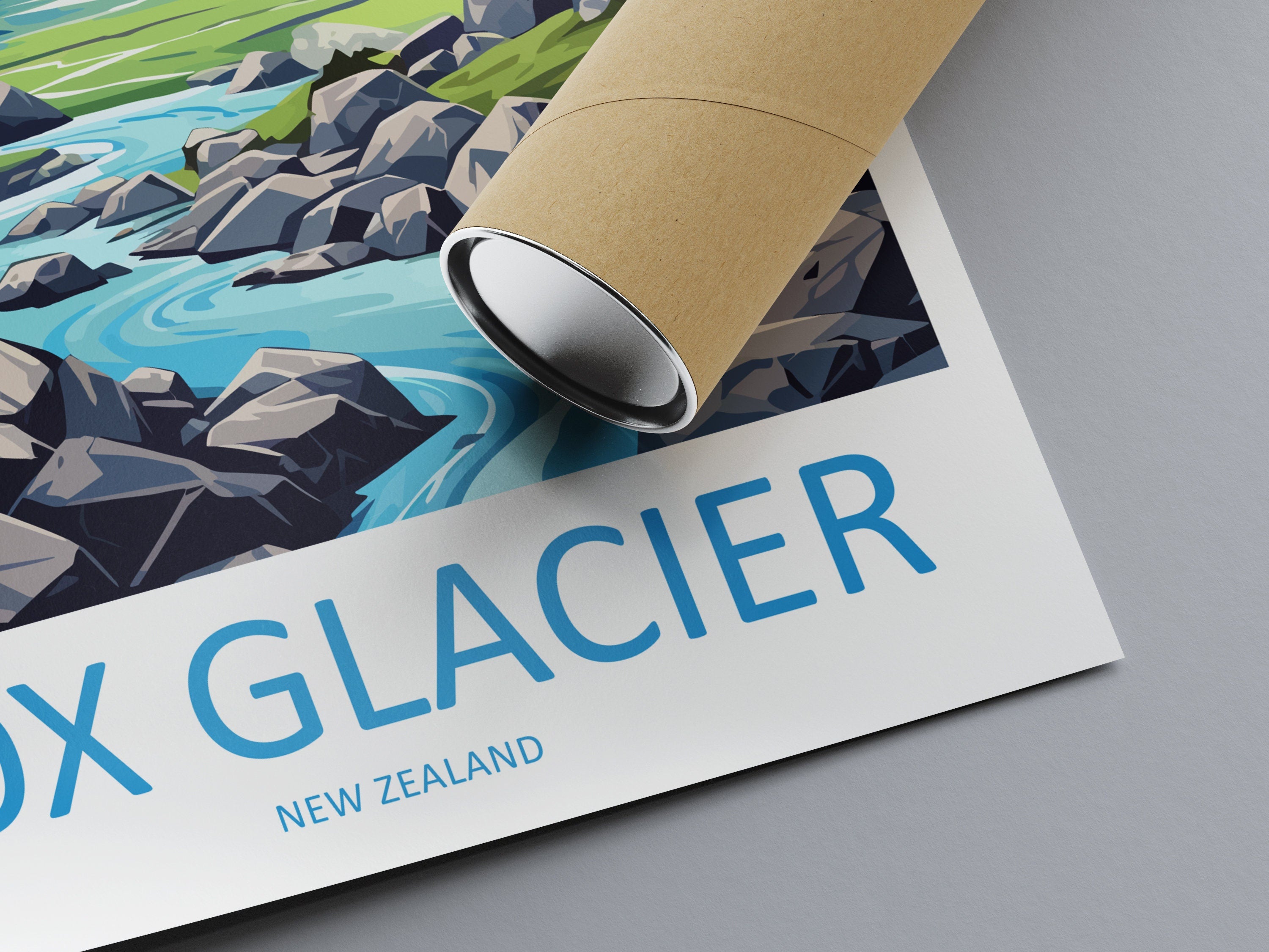 Fox Glacier Travel Print