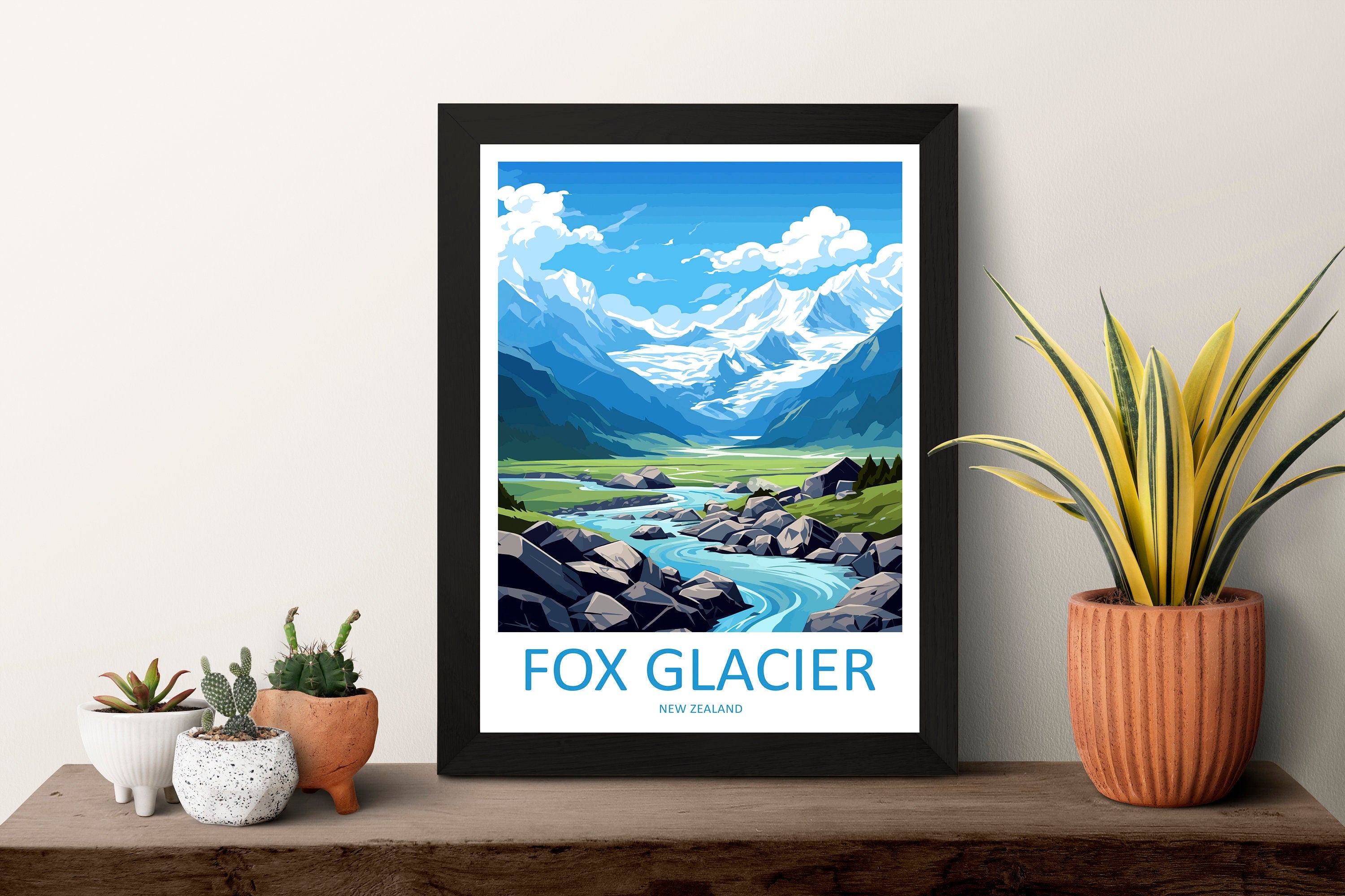 Fox Glacier Travel Print