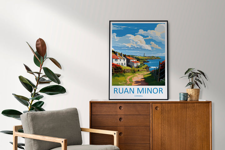 Ruan Minor Travel Print Wall Art Ruan Minor Wall Hanging Home Décor Ruan Minor Gift Art Lovers Cornwall Art Lover Gift