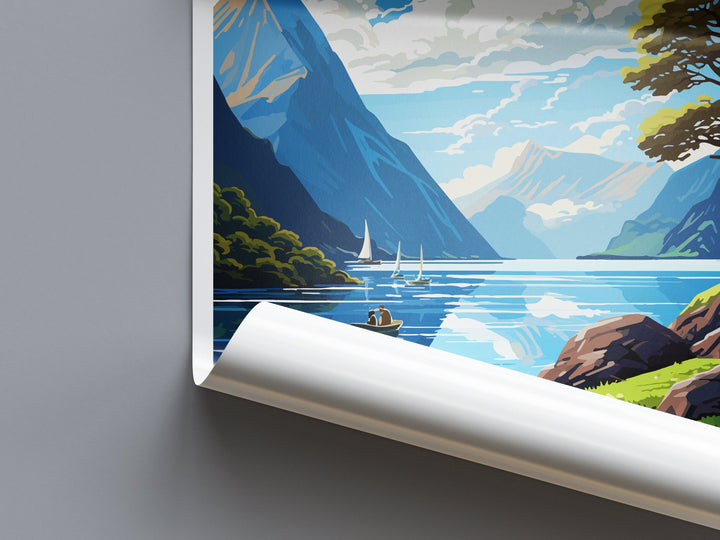 Milford Sound Travel Print Wall Art Milford Sound Wall Hanging Home Décor Milford Sound Gift Art Lovers New Zealand Art Lover Gift