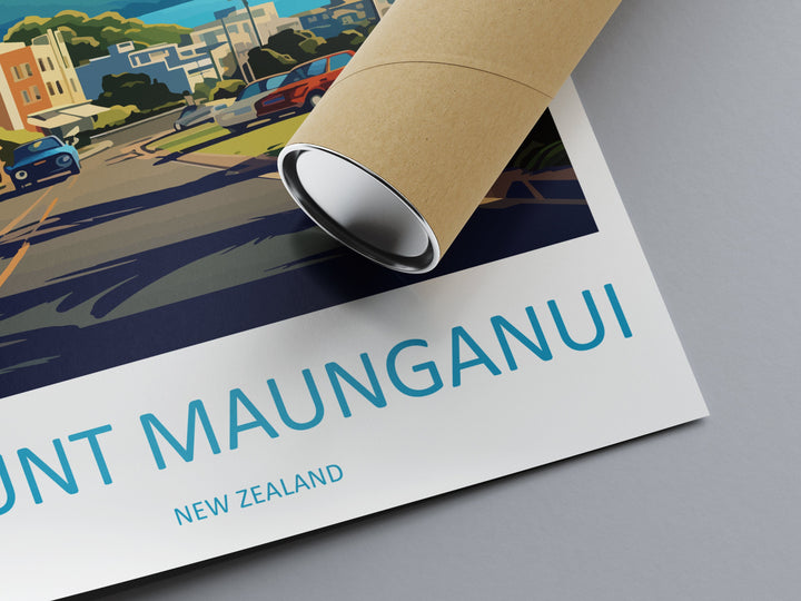 Mount Maunganui Travel Print Wall Art Mount Maunganui Wall Hanging Home Décor Mount Maunganui Gift Art Lovers New Zealand Art Lover Gift