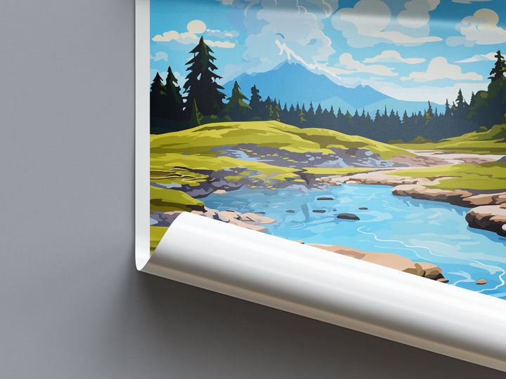 Whakarewarewa Geothermal Valley Travel Print Wall Art Whakarewarewa Geothermal Valley Wall Hanging Home Décor Whakarewarewa GeothermalValley