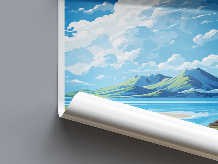 White Island Travel Print Wall Art White Island Wall Hanging Home Décor White Island Gift Art Lovers New Zealand Art Lover Gift White Island
