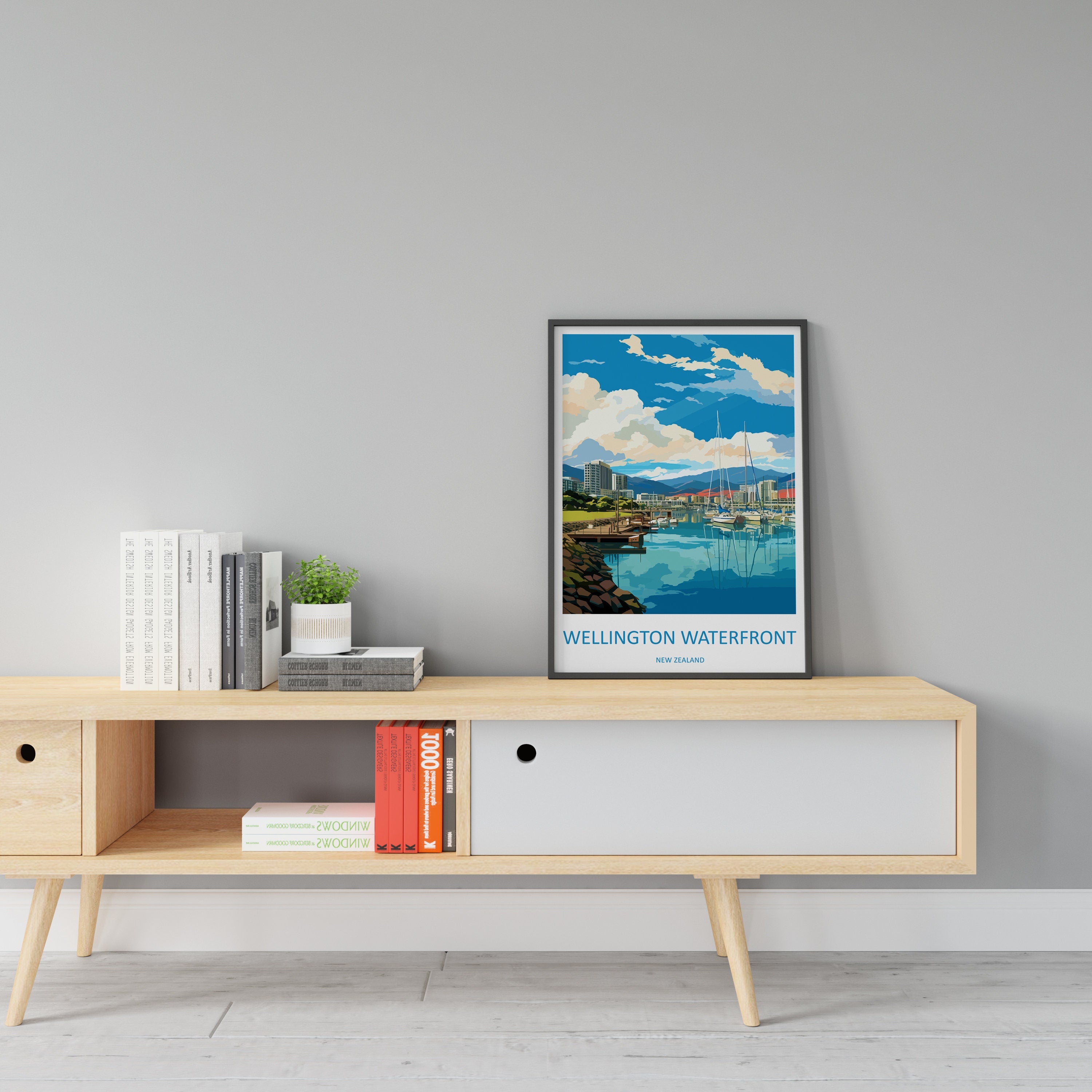 Wellington Waterfront Travel Print