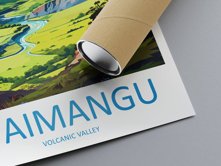 Waimangu Volcanic Valley Travel Print Wall Art Waimangu Wall Hanging Home Décor Waimangu Gift Art Lovers New Zealand Art Lover Gift
