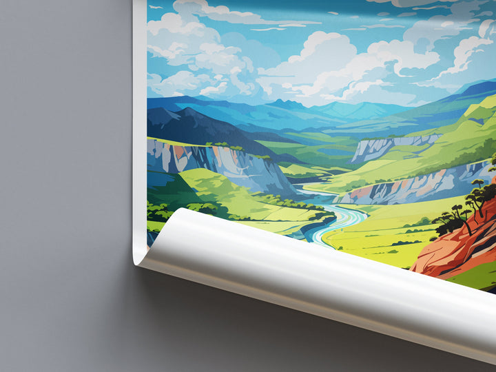 Waimangu Volcanic Valley Travel Print Wall Art Waimangu Wall Hanging Home Décor Waimangu Gift Art Lovers New Zealand Art Lover Gift
