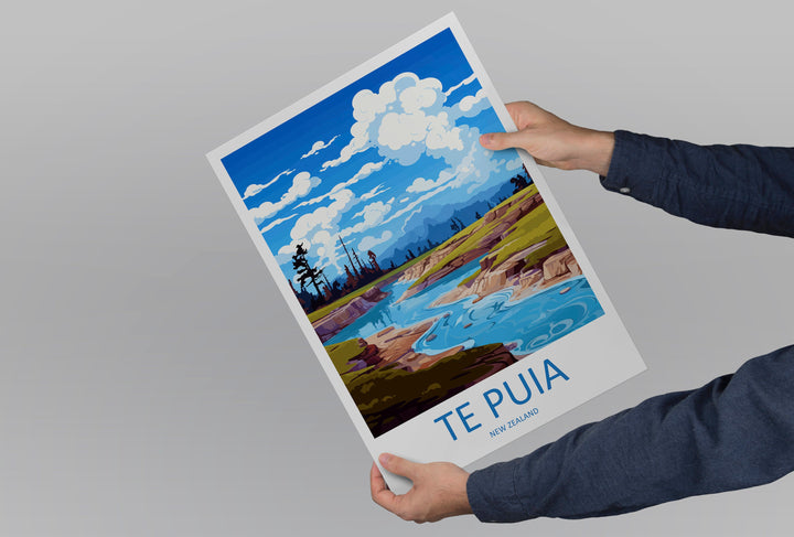 Te Puia Travel Print Wall Art Te Puia Wall Hanging Home Décor Te Puia Gift Art Lovers New Zealand Art Lover Gift Te Puia New Zealand Poster