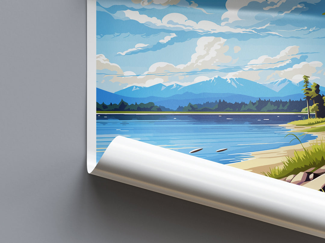 Te Anau Travel Print Wall Art Te Anau Wall Hanging Home Décor Te Anau Gift Art Lovers New Zealand Art Lover Gift Te Anau New Zealand Poster