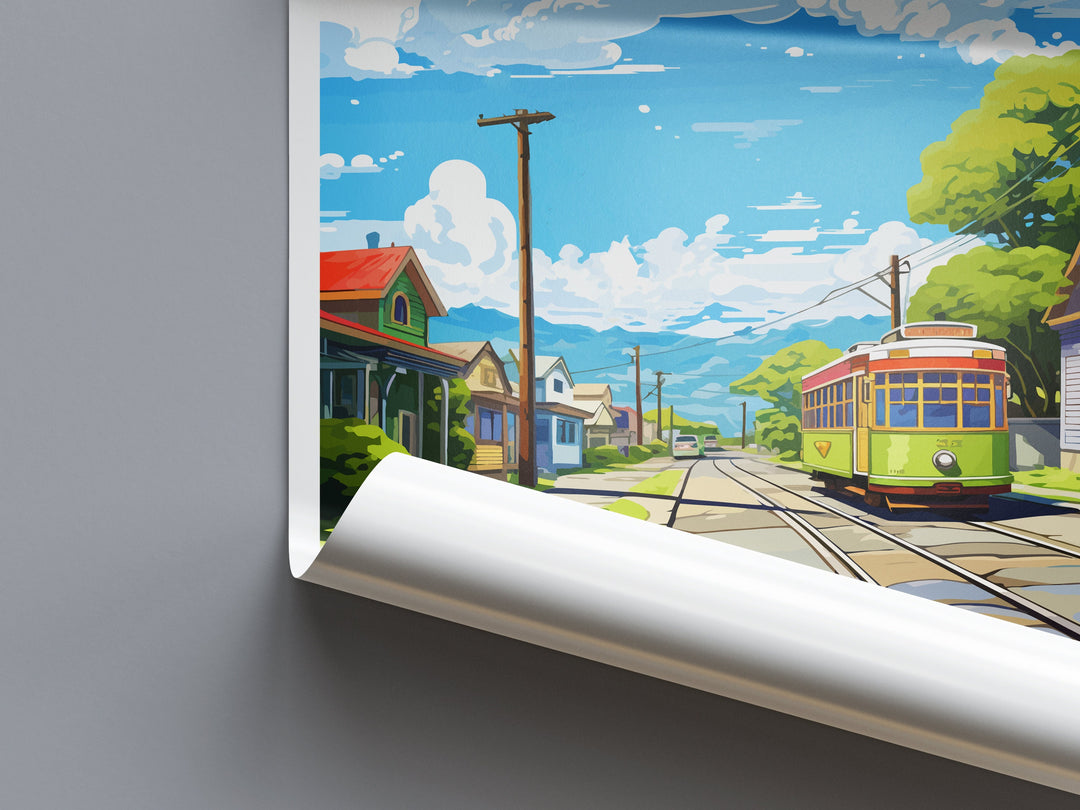 Shantytown Travel Print Wall Art Shantytown Wall Hanging Home Décor Shantytown Gift Art Lovers New Zealand Art Lover Gift Shantytown Gift