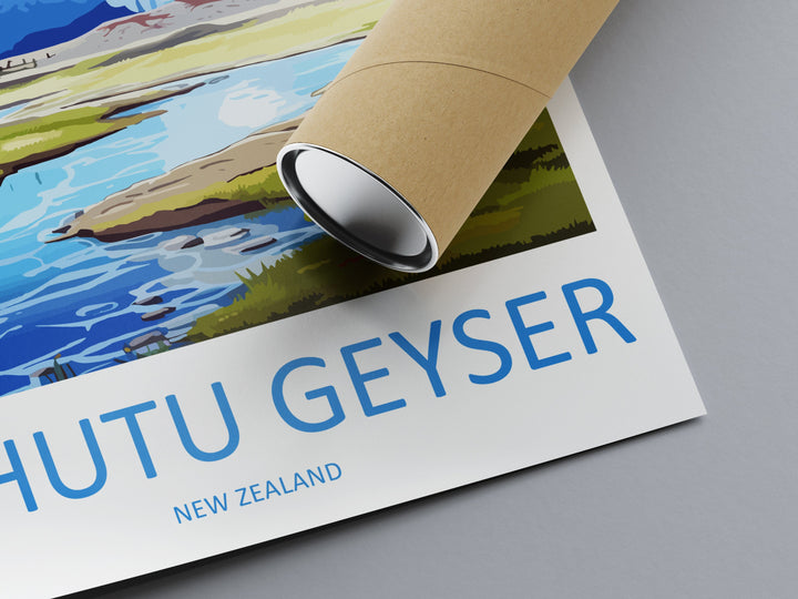 Pohutu Geyser Travel Print Wall Art Pohutu Geyser Wall Hanging Home Décor Rotorua Gift Art Lovers New Zealand Art Lover Gift Pohutu Geyser