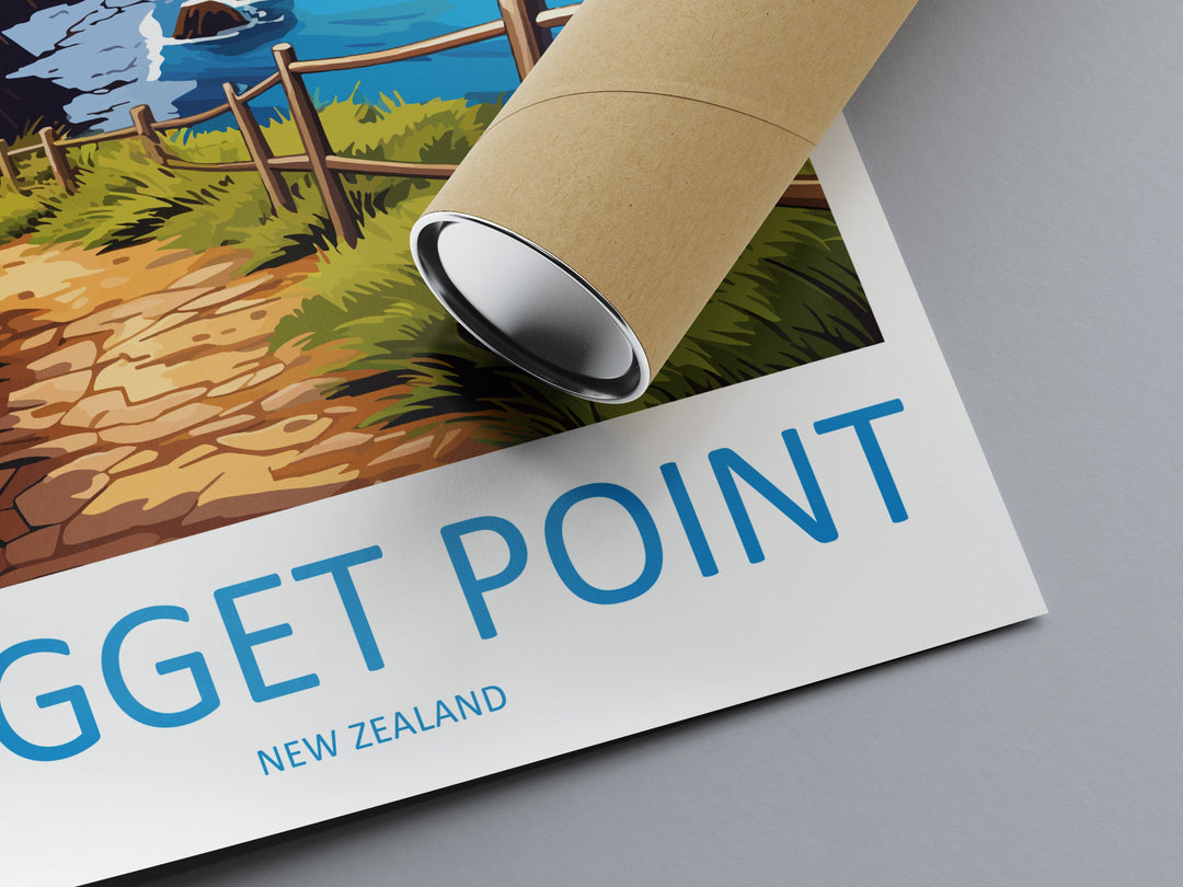 Nugget Point Travel Print Wall Art Nugget Point Wall Hanging Home Décor Nugget Point Gift Art Lovers New Zealand Art Lover Gift Nugget Point