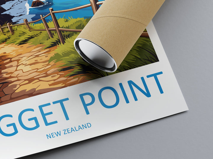 Nugget Point Travel Print Wall Art Nugget Point Wall Hanging Home Décor Nugget Point Gift Art Lovers New Zealand Art Lover Gift Nugget Point