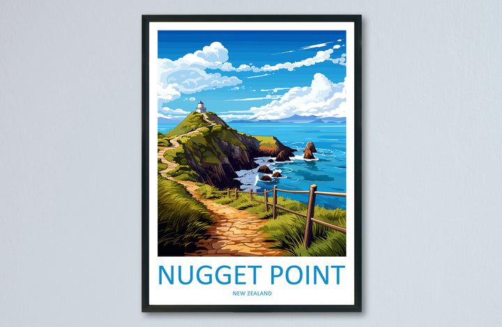 Nugget Point Travel Print Wall Art Nugget Point Wall Hanging Home Décor Nugget Point Gift Art Lovers New Zealand Art Lover Gift Nugget Point