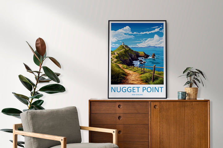 Nugget Point Travel Print Wall Art Nugget Point Wall Hanging Home Décor Nugget Point Gift Art Lovers New Zealand Art Lover Gift Nugget Point
