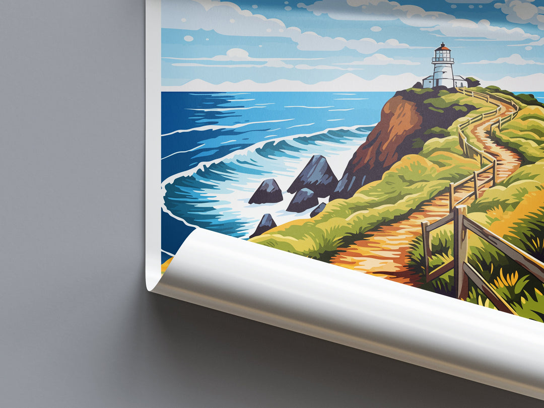 Nugget Point Travel Print Wall Art Nugget Point Wall Hanging Home Décor Nugget Point Gift Art Lovers New Zealand Art Lover Gift Nugget Point