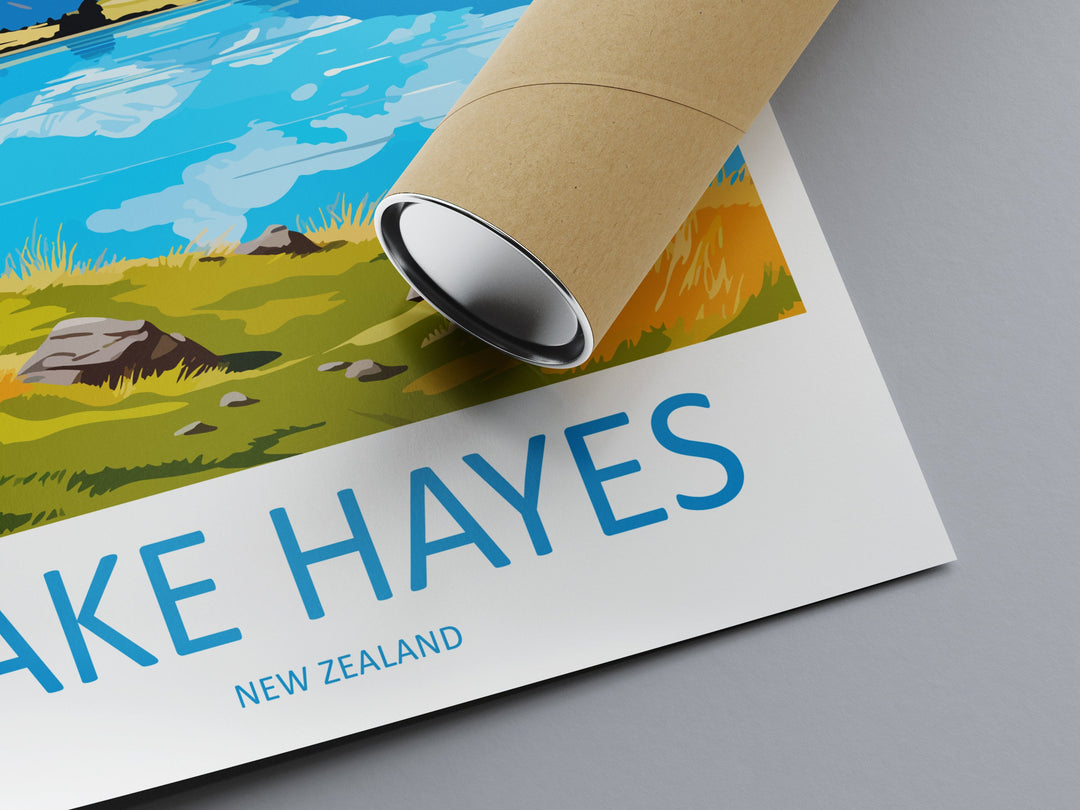 Lake Hayes Travel Print Wall Art Lake Hayes Wall Hanging Home Décor Lake Hayes Gift Art Lovers New Zealand Art Lover Gift