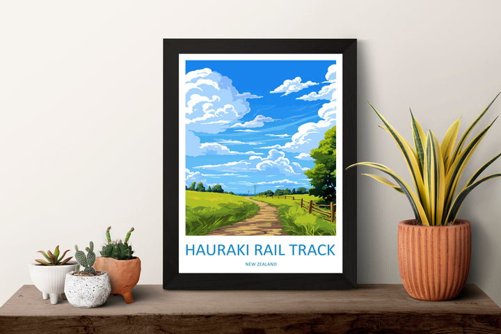Hauraki Rail Trail Travel Print Wall Art Hauraki Rail Trail Wall Hanging Home Décor Hauraki Rail Trail Gift Art Lovers New Zealand Art Lover