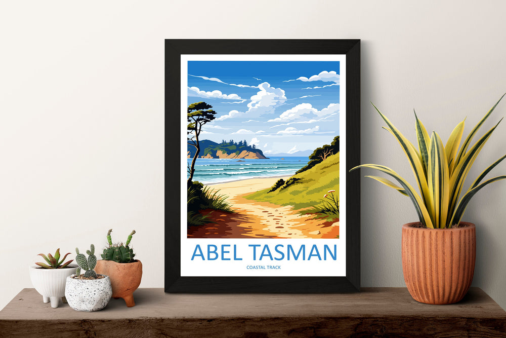 Abel Tasman Coastal Track Travel Print Wall Art Abel Tasman Wall Hanging Home Décor Abel Tasman Gift Art Lovers New Zealand Art Lover