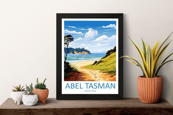 Abel Tasman Coastal Track Travel Print Wall Art Abel Tasman Wall Hanging Home Décor Abel Tasman Gift Art Lovers New Zealand Art Lover
