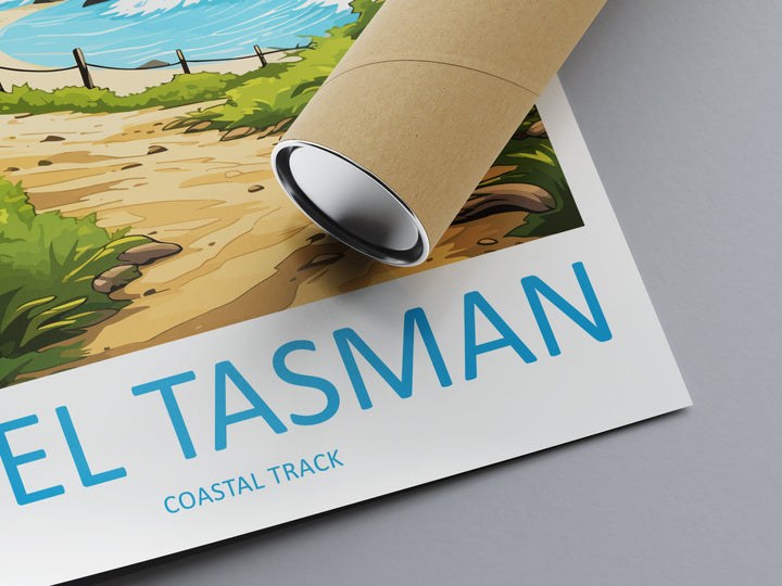 Abel Tasman Coastal Track Travel Print Wall Art Abel Tasman Wall Hanging Home Décor Abel Tasman Gift Art Lovers New Zealand Art Lover