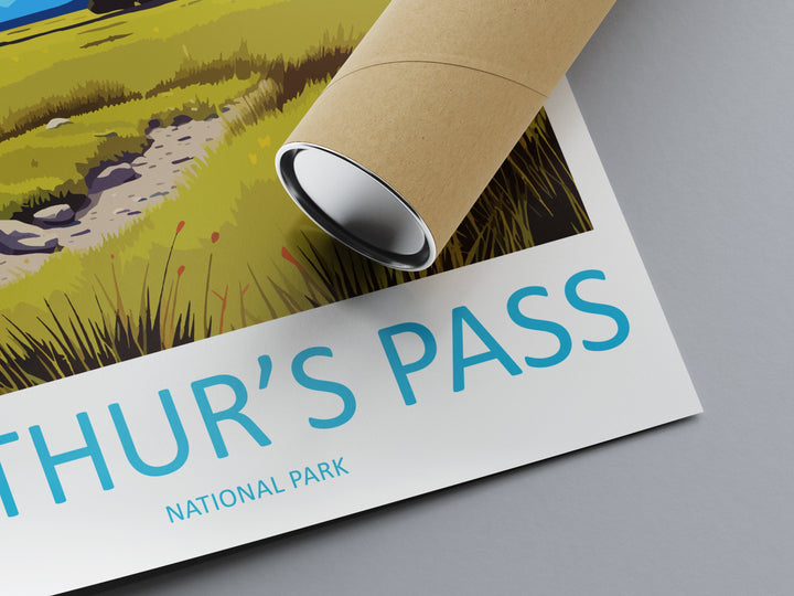 Arthurs Pass National Park Travel Print Wall Art Arthurs Pass National Park Wall Hanging Home Décor Arthurs Pass Park Gift Art Lovers