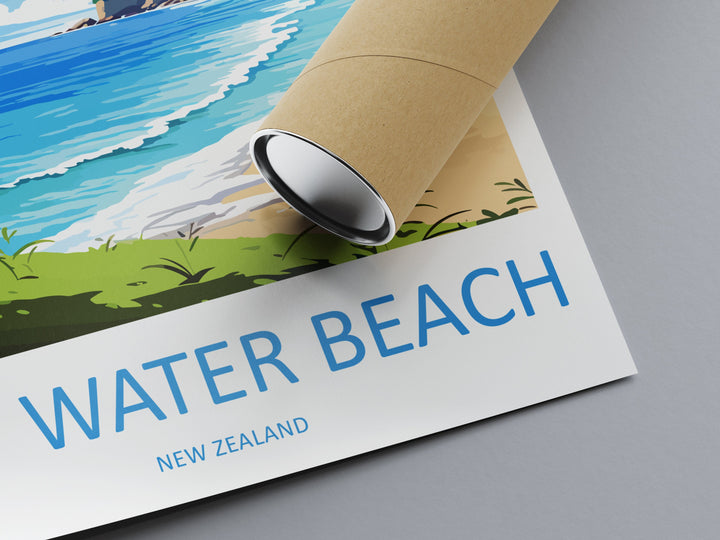 Hot Water Beach Travel Print Wall Art Hot Water Beach Wall Hanging Home Décor Hot Water Beach Gift Art Lovers New Zealand Travel Poster