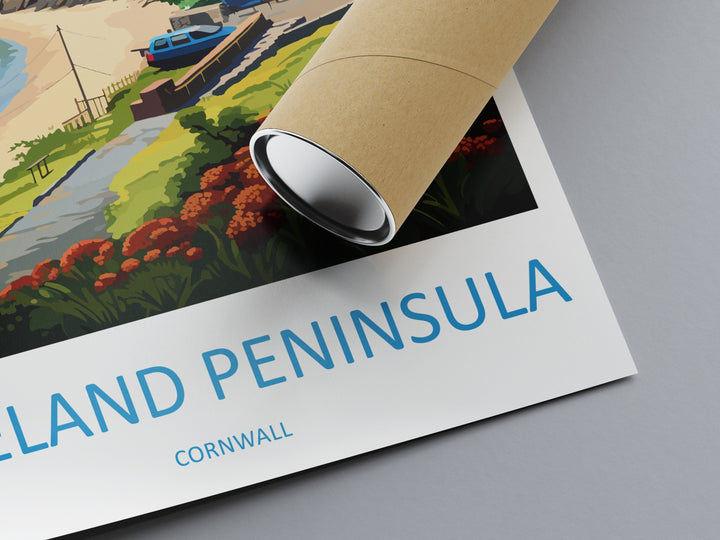The Roseland Peninsula Travel Print Wall Art Roseland Peninsula Wall Hanging Home Décor Roseland Peninsula Gift Art Lovers Cornwall Art