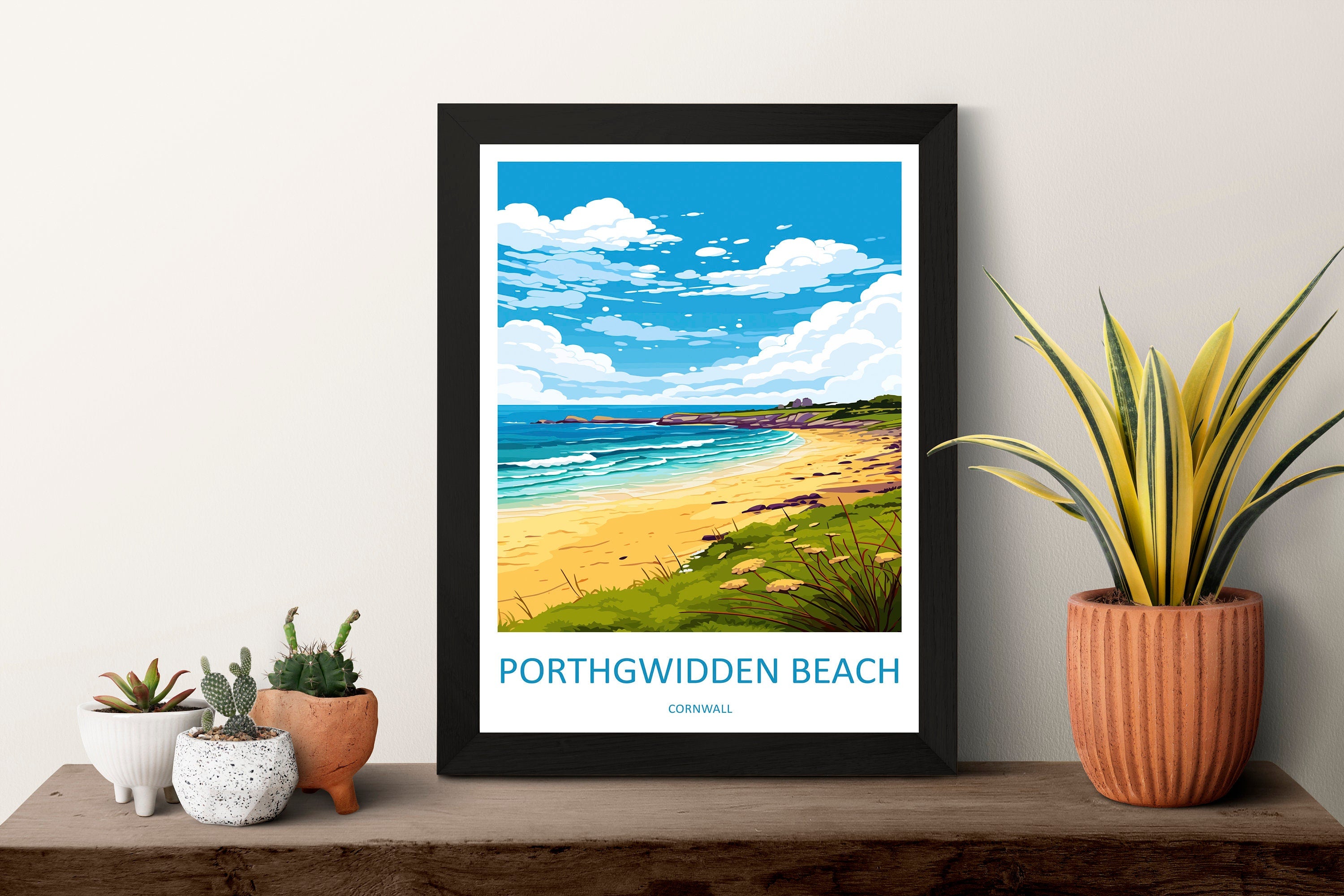 Porthgwidden Beach Travel Print