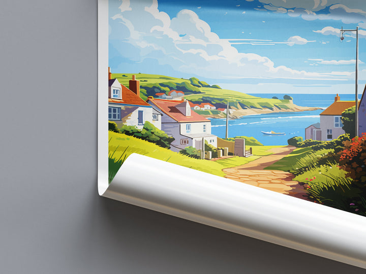 Portholland Travel Print Wall Art Portholland Wall Hanging Home Décor Portholland Gift Art Lovers Cornwall Art Portholland Wall Art