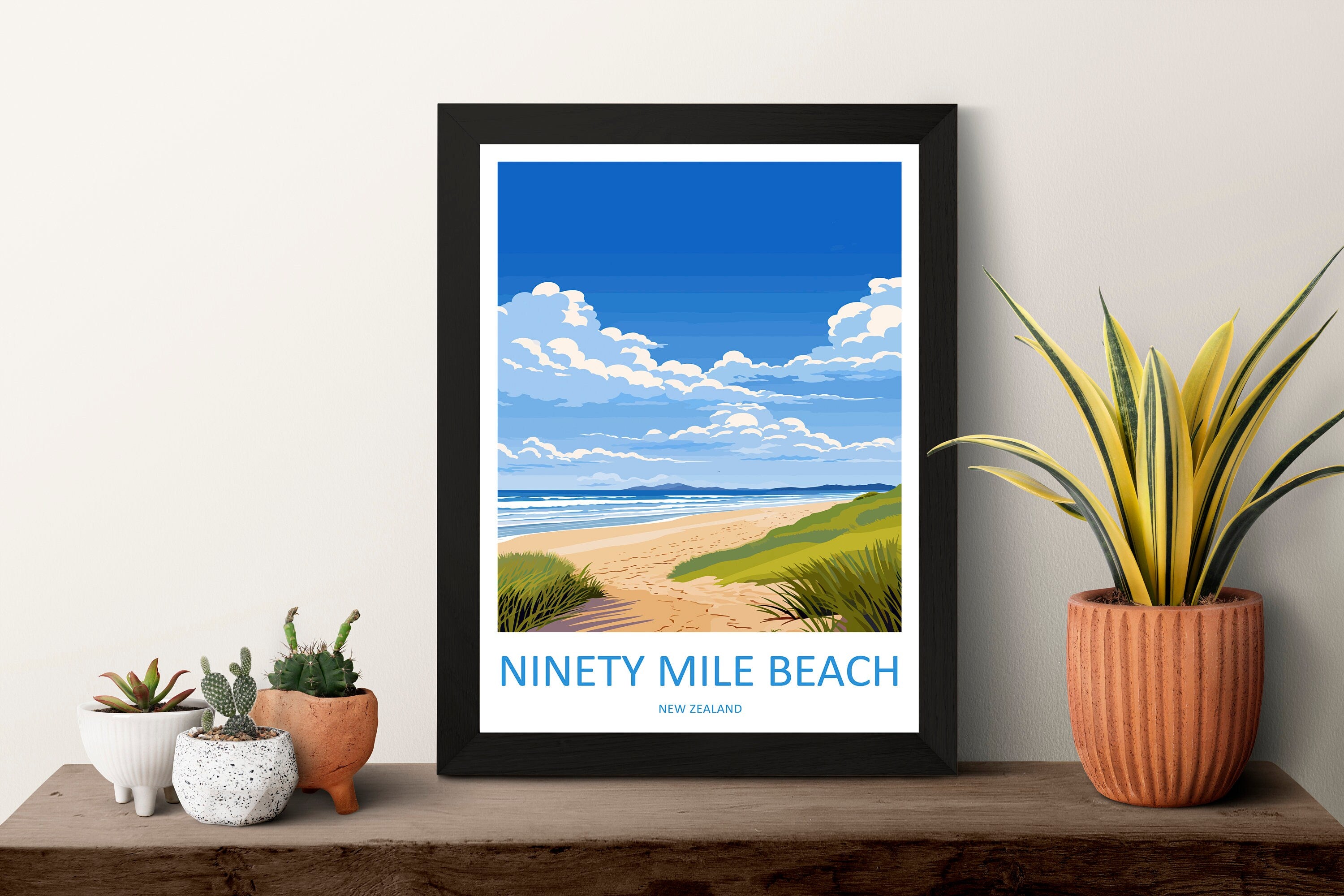 Ninety Mile Beach Travel Print