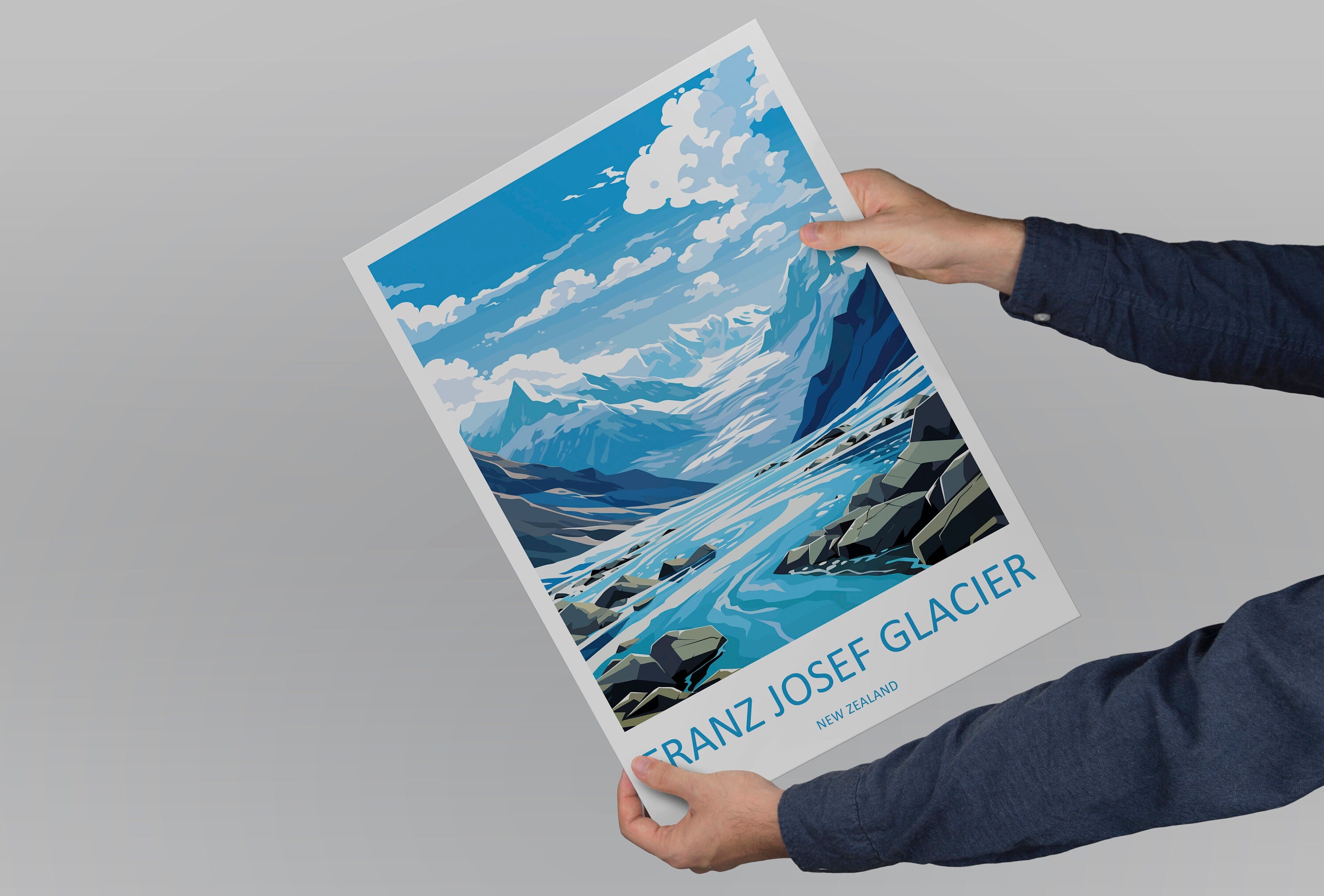 Franz Josef Glacier Travel Print