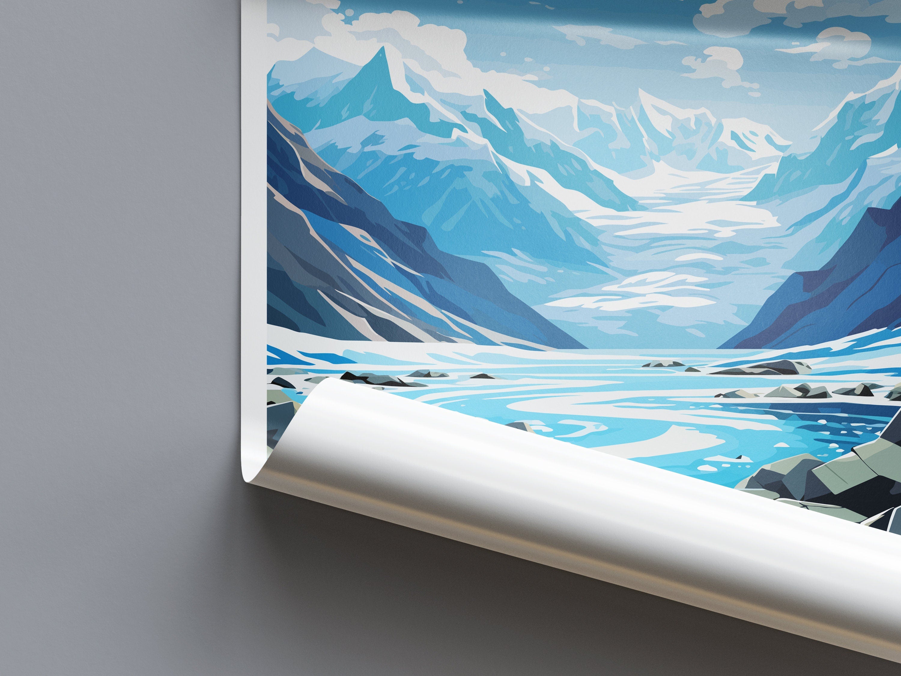 Franz Josef Glacier Travel Print