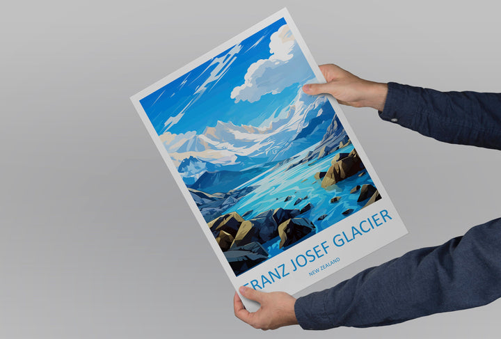 Franz Josef Glacier Travel Print Wall Art Franz Josef Glacier Wall Hanging Home Décor Franz Josef Glacier Gift Art Lovers New Zealand Travel
