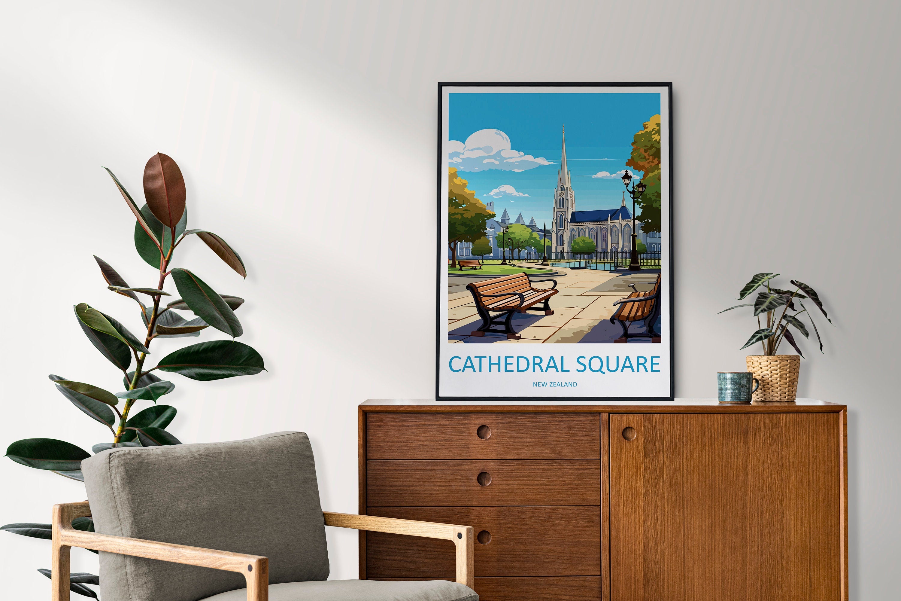 Cathedral Square Travel Print